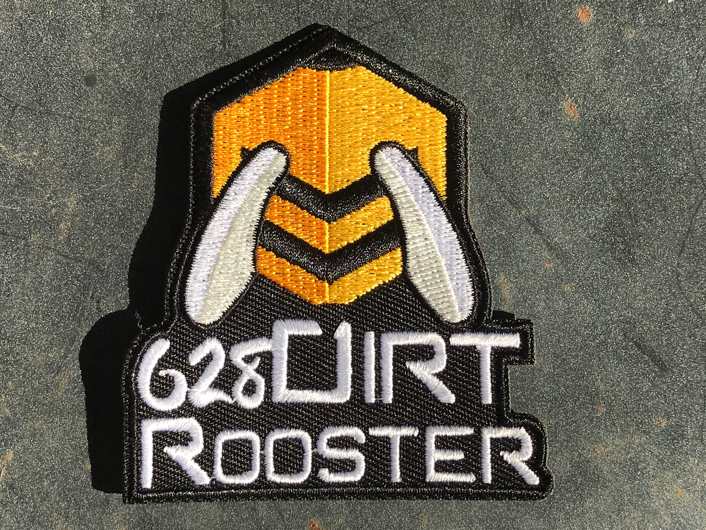 Iron-On Patch- Original DirtRooster Bee Logo