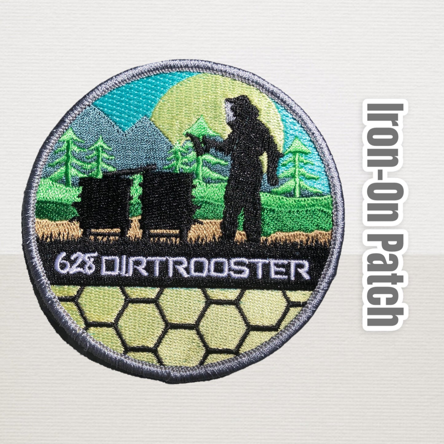 Iron-On Patch- Beekeeper Silhouette